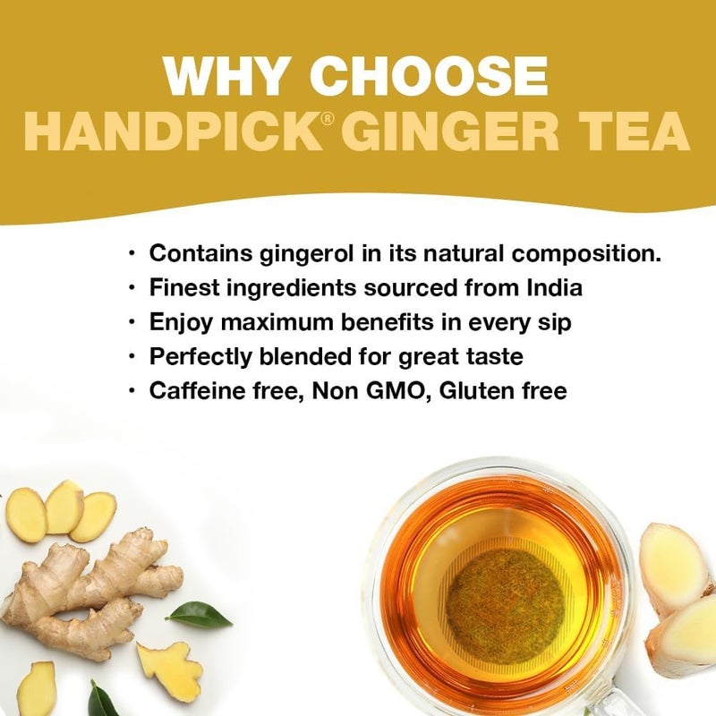 HANDPICK 100% Natural Ginger Tea Bags - Image 3